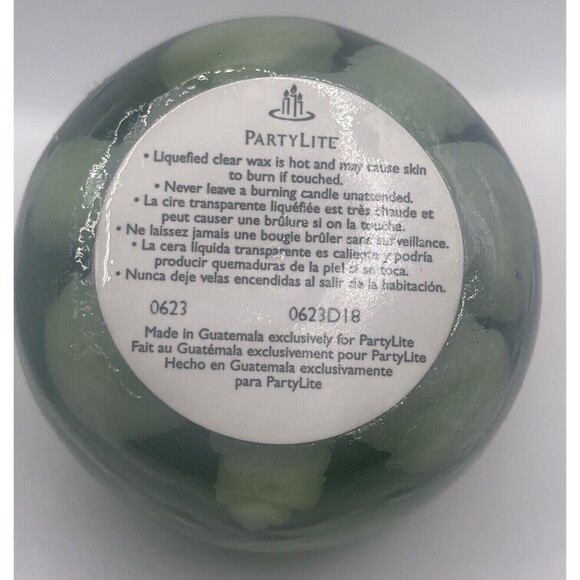 Partylite Q38542 Island Oasis Auroraglow Ball Candle 3" Shells Inside NEW - Picture 2 of 5